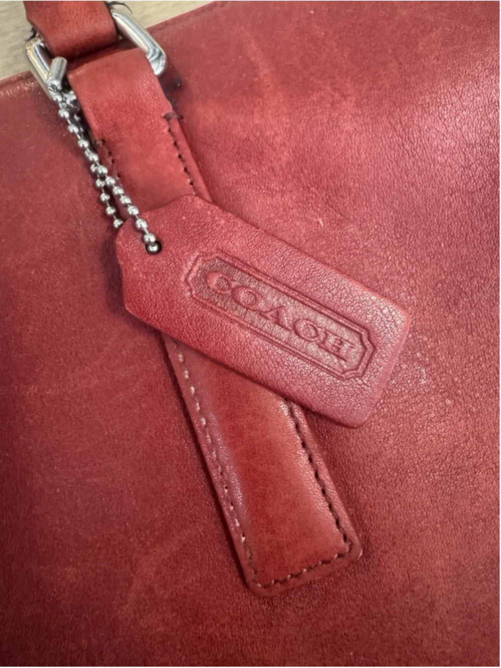 Rare RED Coach Legacy 9426 Satchel Tote Bag Handbag Briefcase Laptop Case Purse
